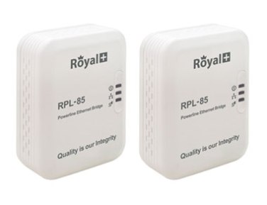 RoyalPlus 85Mbps Wireless Powerline Pair